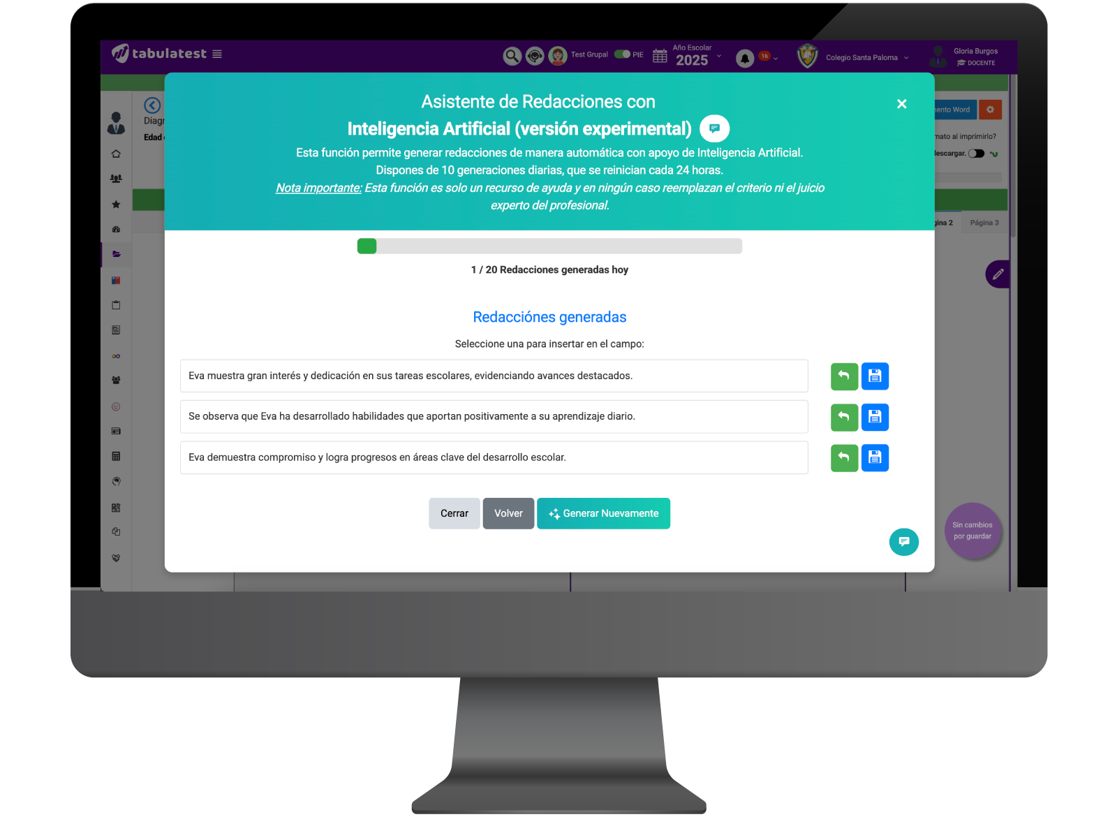 Banco de redacciones con inteligencia artificial