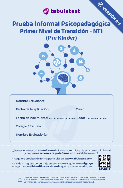 Prueba NTº1 Psicopedagógica
