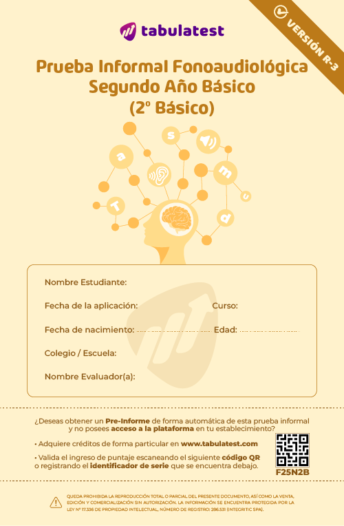Prueba 2º Básico Fonoaudiológica
